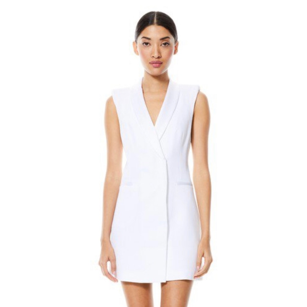 ALICE+OLIVIA VALENTINA TUXEDO DRESS